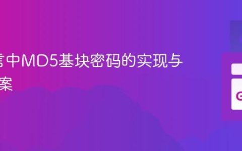 Go语言中MD5基块密码的实现与替代方案