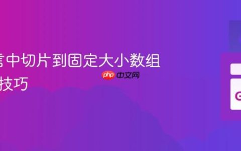 Go语言中切片到固定大小数组的转换技巧