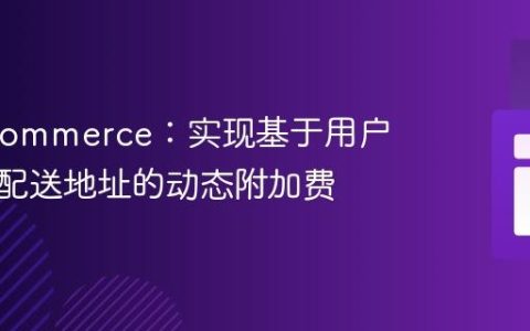 WooCommerce：实现基于用户角色和配送地址的动态附加费