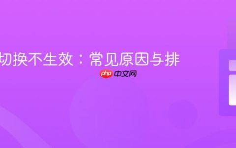 CSS类切换不生效：常见原因与排查指南