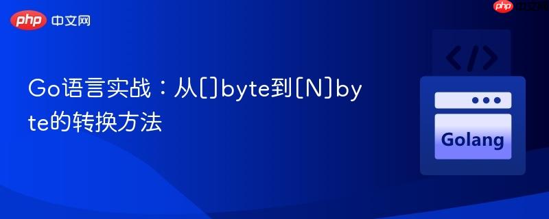Go语言实战：从[]byte到[N]byte的转换方法