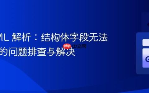 Go XML 解析：结构体字段无法被识别的问题排查与解决