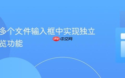 如何在多个文件输入框中实现独立图片预览功能