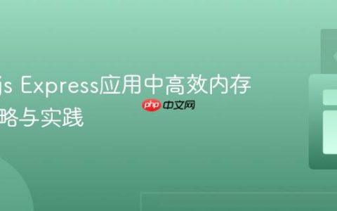 Node.js Express应用中高效内存缓存策略与实践