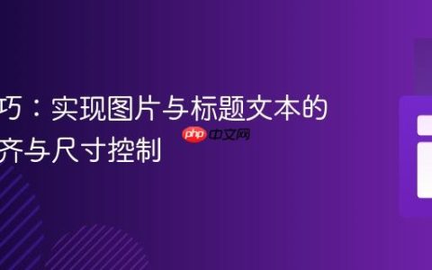 CSS技巧：实现图片与标题文本的完美对齐与尺寸控制