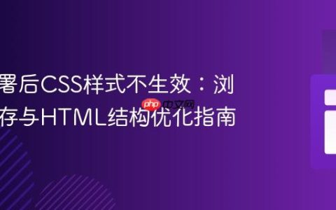 解决部署后CSS样式不生效：浏览器缓存与HTML结构优化指南