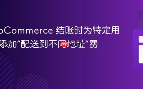 在 WooCommerce 结账时为特定用户角色添加“配送到不同地址”费用