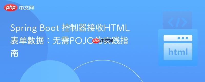 Spring Boot 控制器接收HTML表单数据:无需POJO的实践指南