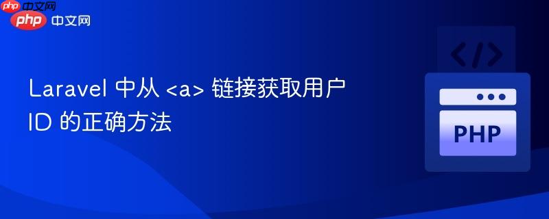 Laravel 中从 链接获取用户 ID 的正确方法