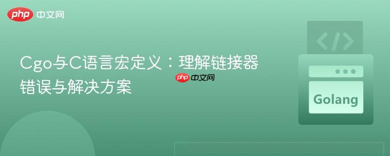 Cgo与C语言宏定义:理解链接器错误与解决方案