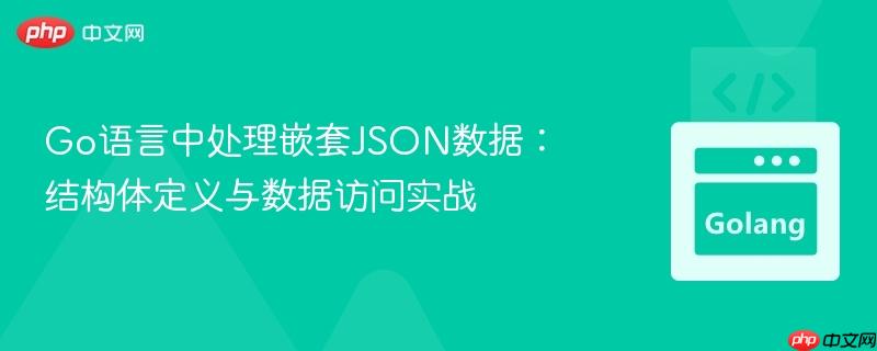 Go语言中处理嵌套JSON数据:结构体定义与数据访问实战