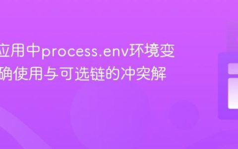 React应用中process.env环境变量的正确使用与可选链的冲突解析