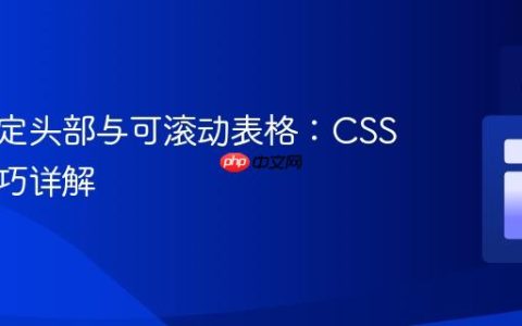 实现固定头部与可滚动表格：CSS布局技巧详解