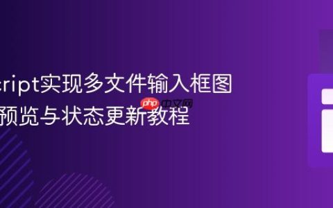 JavaScript实现多文件输入框图片独立预览与状态更新教程