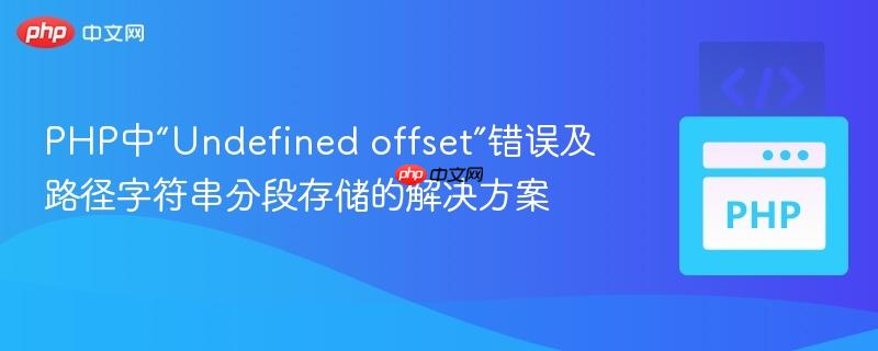 PHP中“Undefined offset”错误及路径字符串分段存储的解决方案
