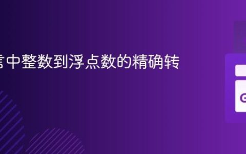 Go语言中整数到浮点数的精确转换指南