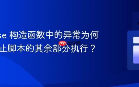 Promise 构造函数中的异常为何不会阻止脚本的其余部分执行？