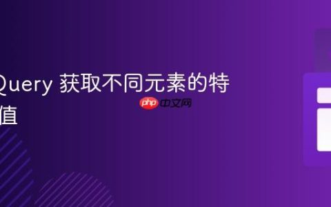 使用 jQuery 获取不同元素的特定属性值
