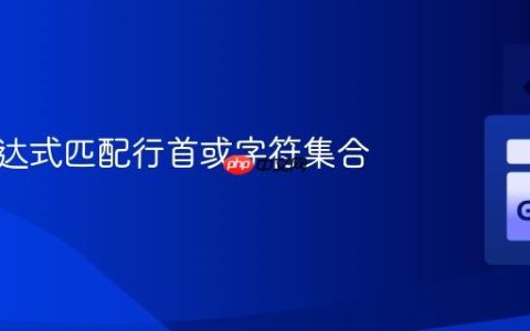 正则表达式匹配行首或字符集合