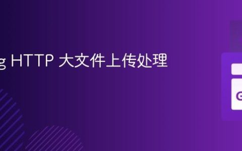 Golang HTTP 大文件上传处理详解