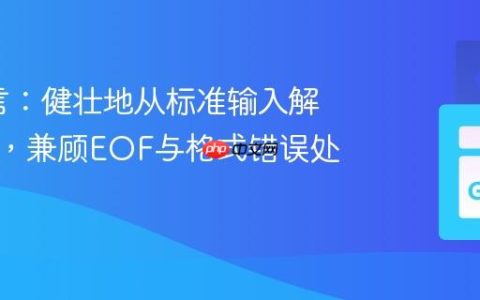 Go语言：健壮地从标准输入解析整数，兼顾EOF与格式错误处理