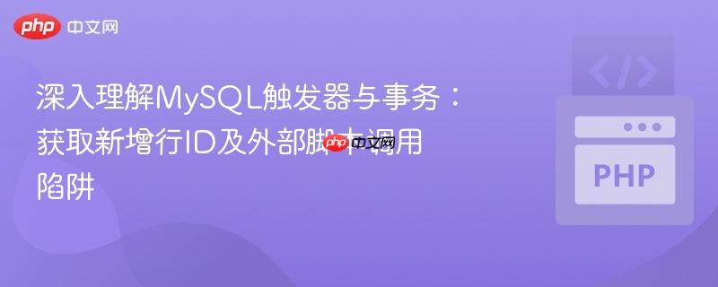 深入理解MySQL触发器与事务：获取新增行ID及外部脚本调用陷阱