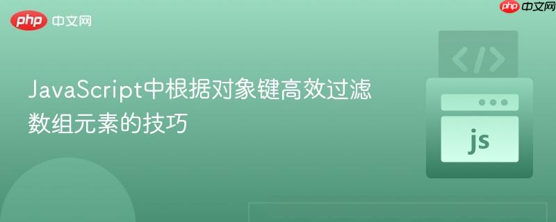 JavaScript中根据对象键高效过滤数组元素的技巧
