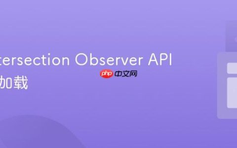 利用Intersection Observer API实现懒加载