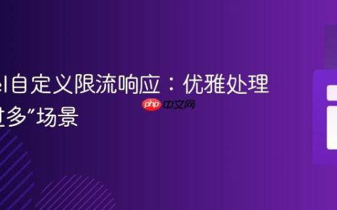 Laravel自定义限流响应：优雅处理“请求过多”场景