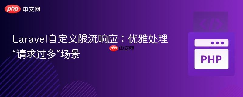 Laravel自定义限流响应:优雅处理“请求过多”场景
