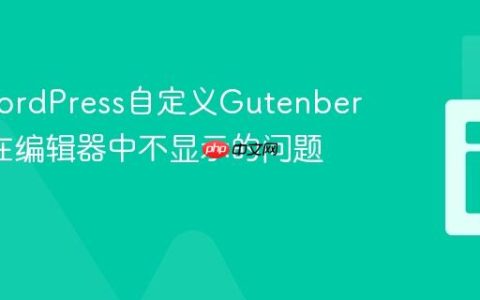 解决WordPress自定义Gutenberg区块在编辑器中不显示的问题