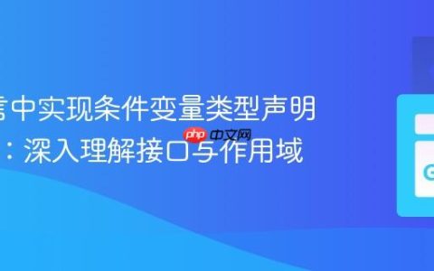 Go语言中实现条件变量类型声明的策略：深入理解接口与作用域