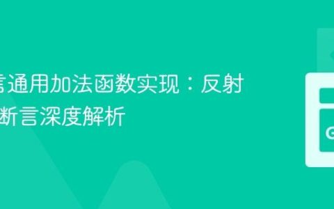 Go语言通用加法函数实现：反射与类型断言深度解析