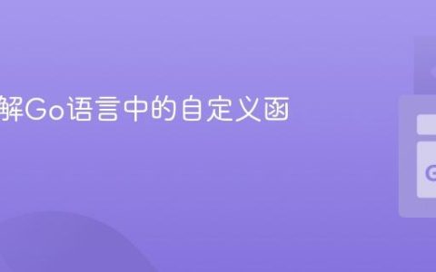 深入理解Go语言中的自定义函数类型