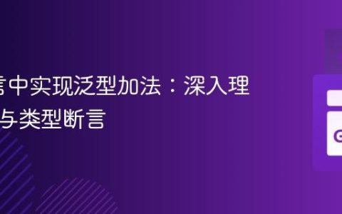 Go语言中实现泛型加法：深入理解反射与类型断言