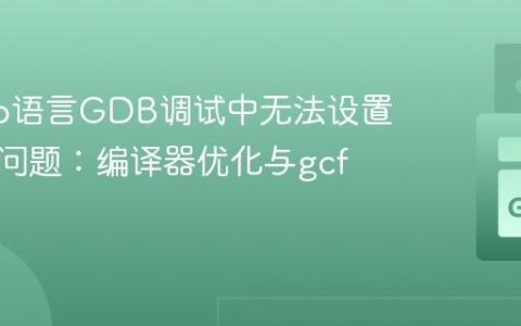 解决Go语言GDB调试中无法设置断点的问题：编译器优化与gcflags