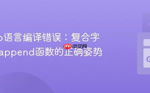 解决Go语言编译错误：复合字面量与append函数的正确姿势