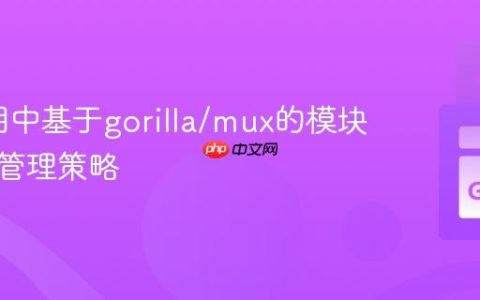 Go应用中基于gorilla/mux的模块化路由管理策略