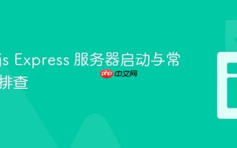 Node.js Express 服务器启动与常见问题排查