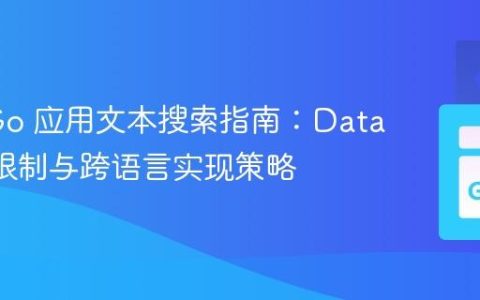 GAE Go 应用文本搜索指南：Datastore 限制与跨语言实现策略