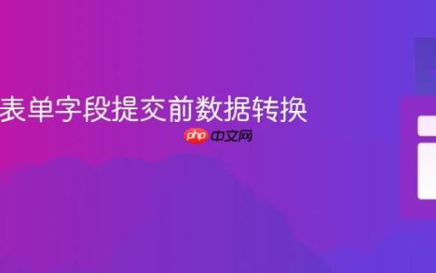 HTML表单字段提交前数据转换指南