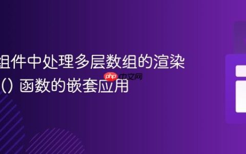 React组件中处理多层数组的渲染：map() 函数的嵌套应用