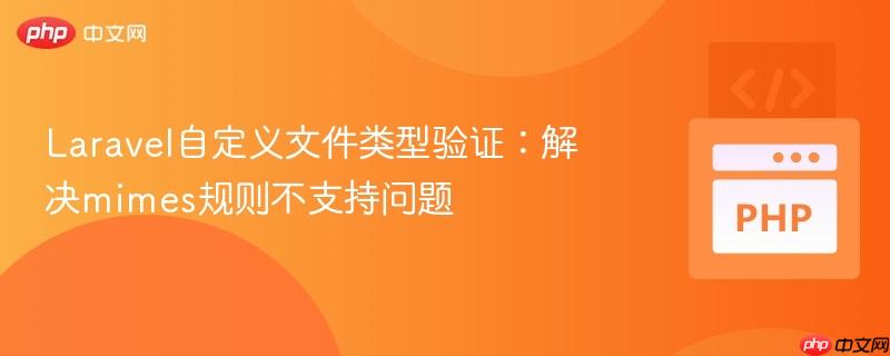 Laravel自定义文件类型验证：解决mimes规则不支持问题