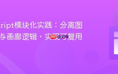 JavaScript模块化实践：分离图片数据与画廊逻辑，实现可复用组件