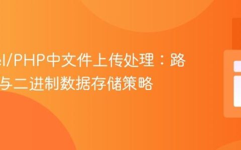 Laravel/PHP中文件上传处理：路径存储与二进制数据存储策略