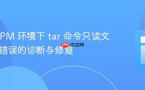 PHP-FPM 环境下 tar 命令只读文件系统错误的诊断与修复