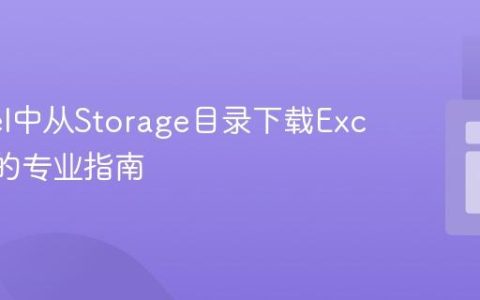 Laravel中从Storage目录下载Excel文件的专业指南