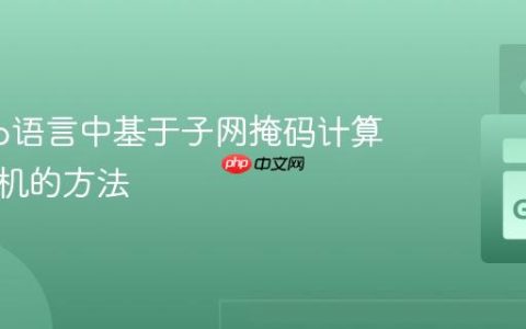 理解Go语言中基于子网掩码计算可用主机的方法