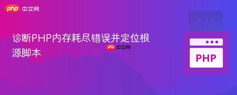 诊断php内存耗尽错误并定位根源脚本