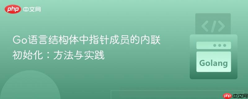 Go语言结构体中指针成员的内联初始化:方法与实践